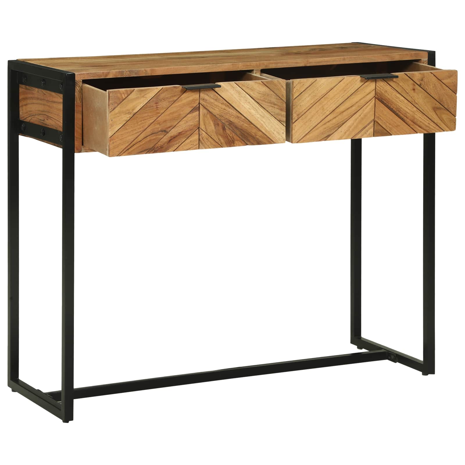 Konzolna stolica Smeđa 90 x 35 x 75 cm Čvrsto drvo akacije