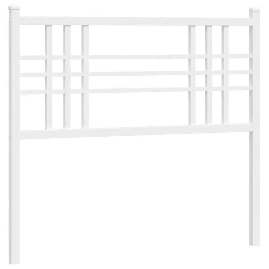 Metalno zamjensko uzglavlje bijelo 100 cm