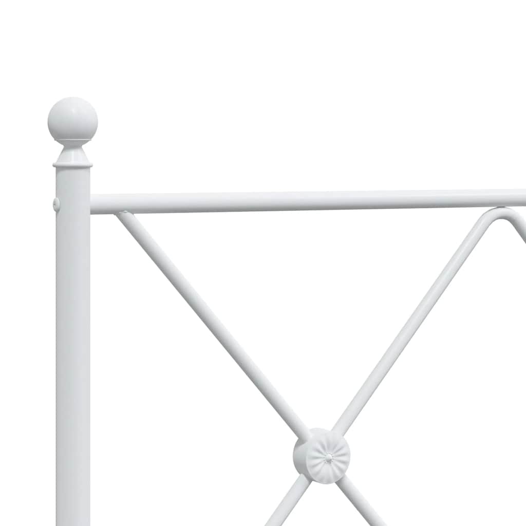 Metalno zamjensko uzglavlje bijelo 75 cm