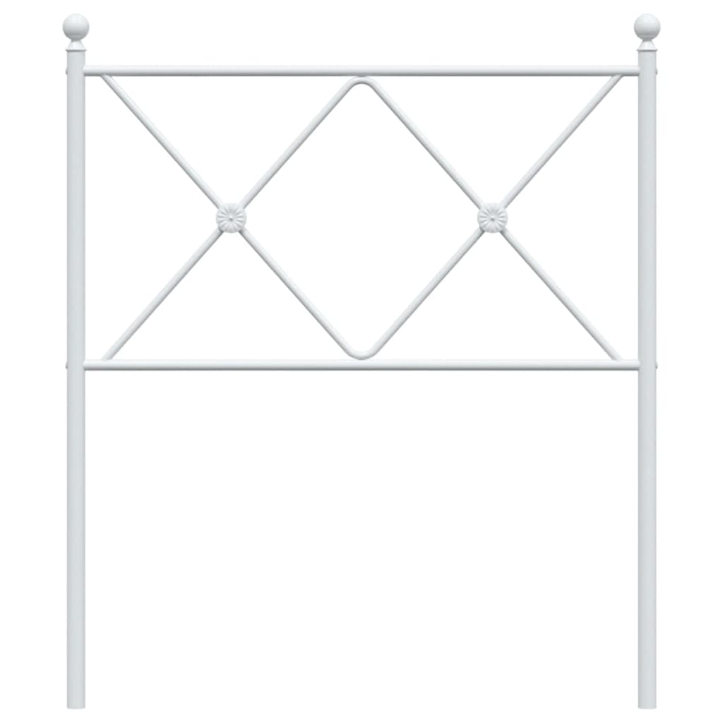 Metalno zamjensko uzglavlje bijelo 80 cm