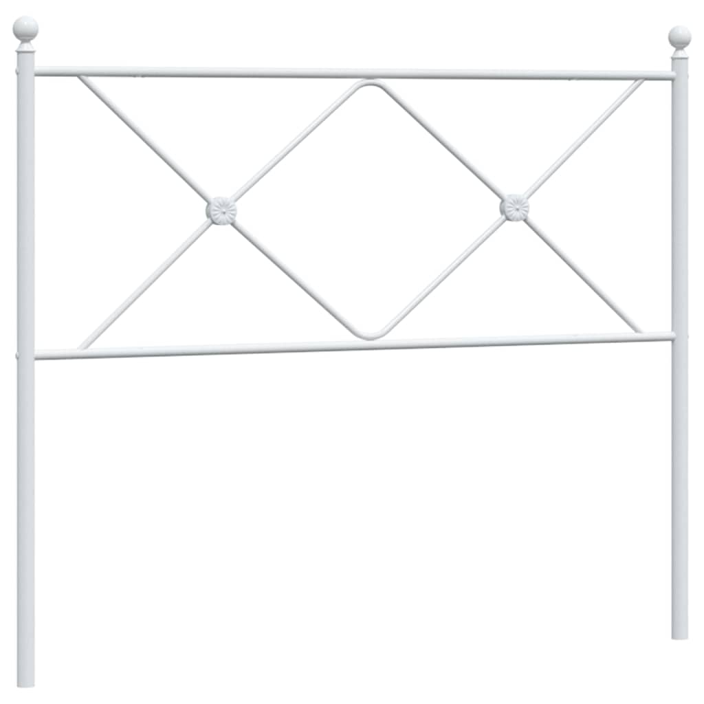 Metalno zamjensko uzglavlje bijelo 107 cm