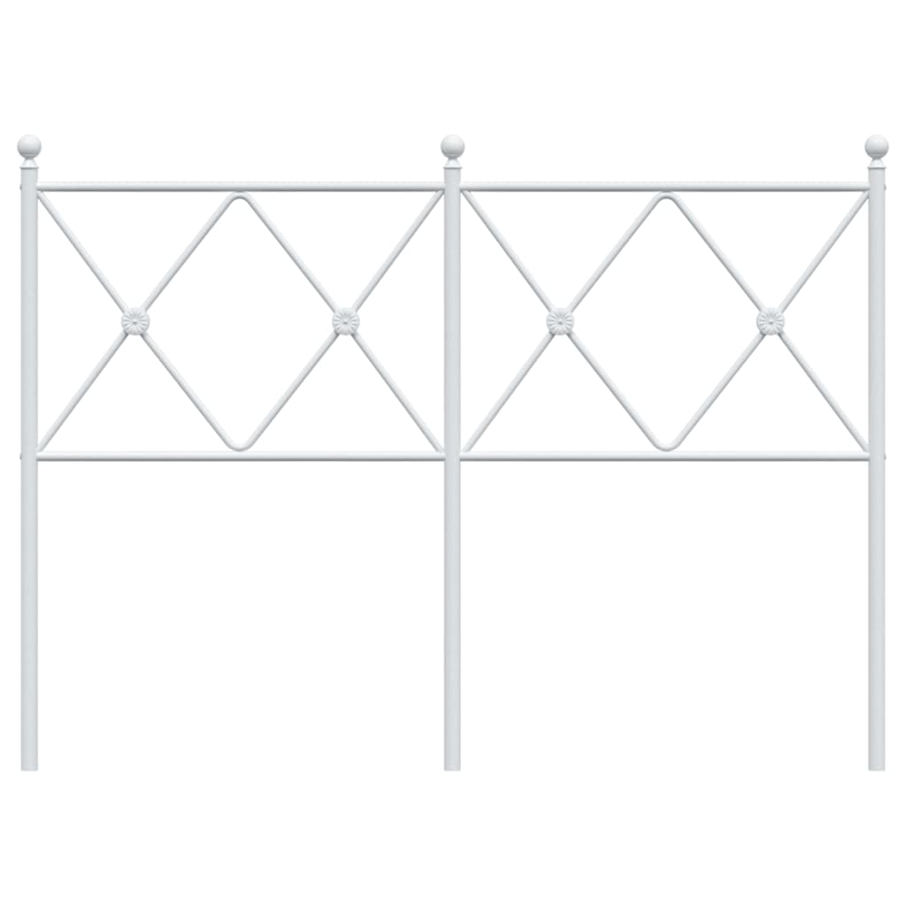 Metalno zamjensko uzglavlje bijelo 120 cm