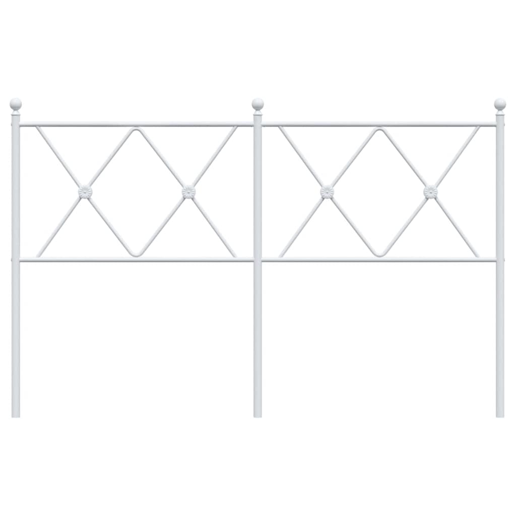 Metalno zamjensko uzglavlje bijelo 137 cm