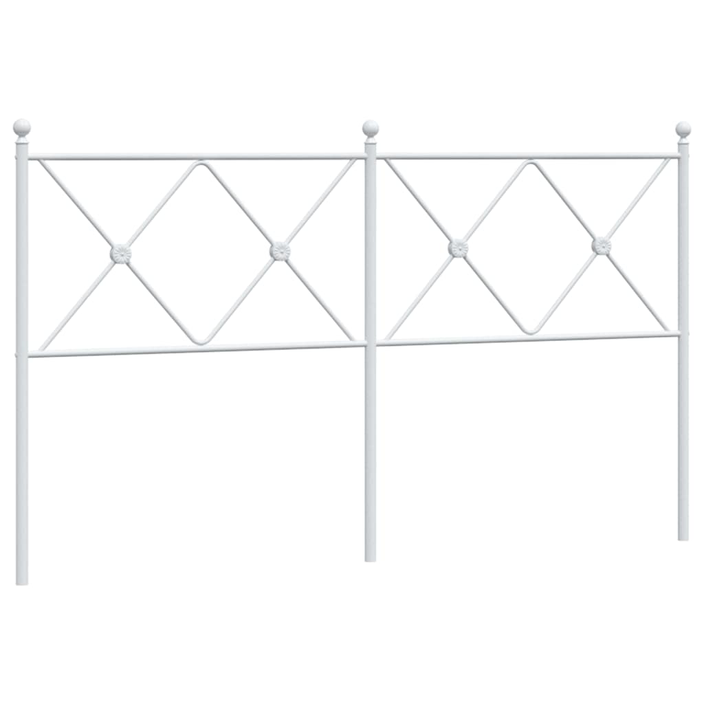 Metalno zamjensko uzglavlje bijelo 150 cm