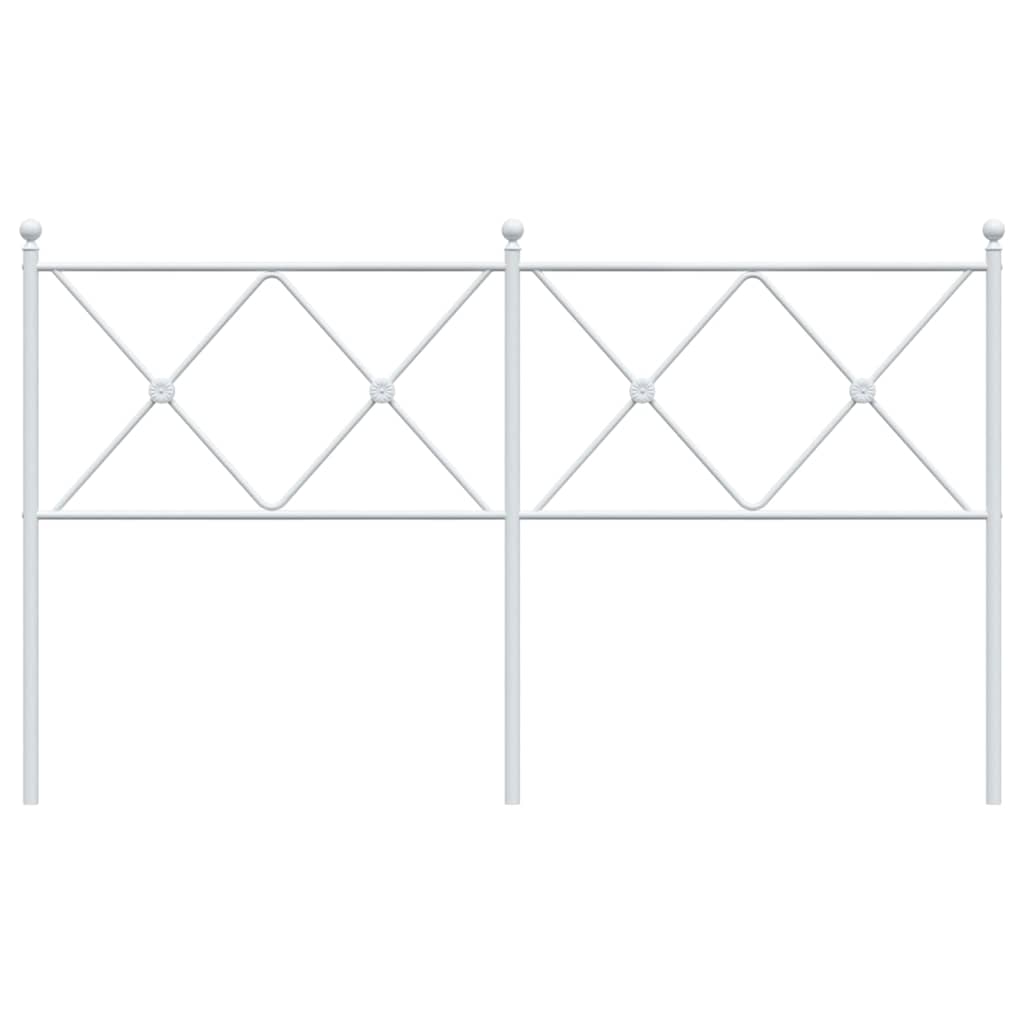 Metalno zamjensko uzglavlje bijelo 160 cm