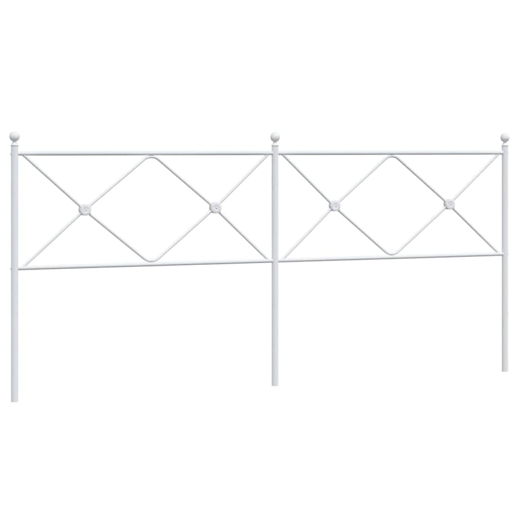 Metalno zamjensko uzglavlje bijelo 193 cm