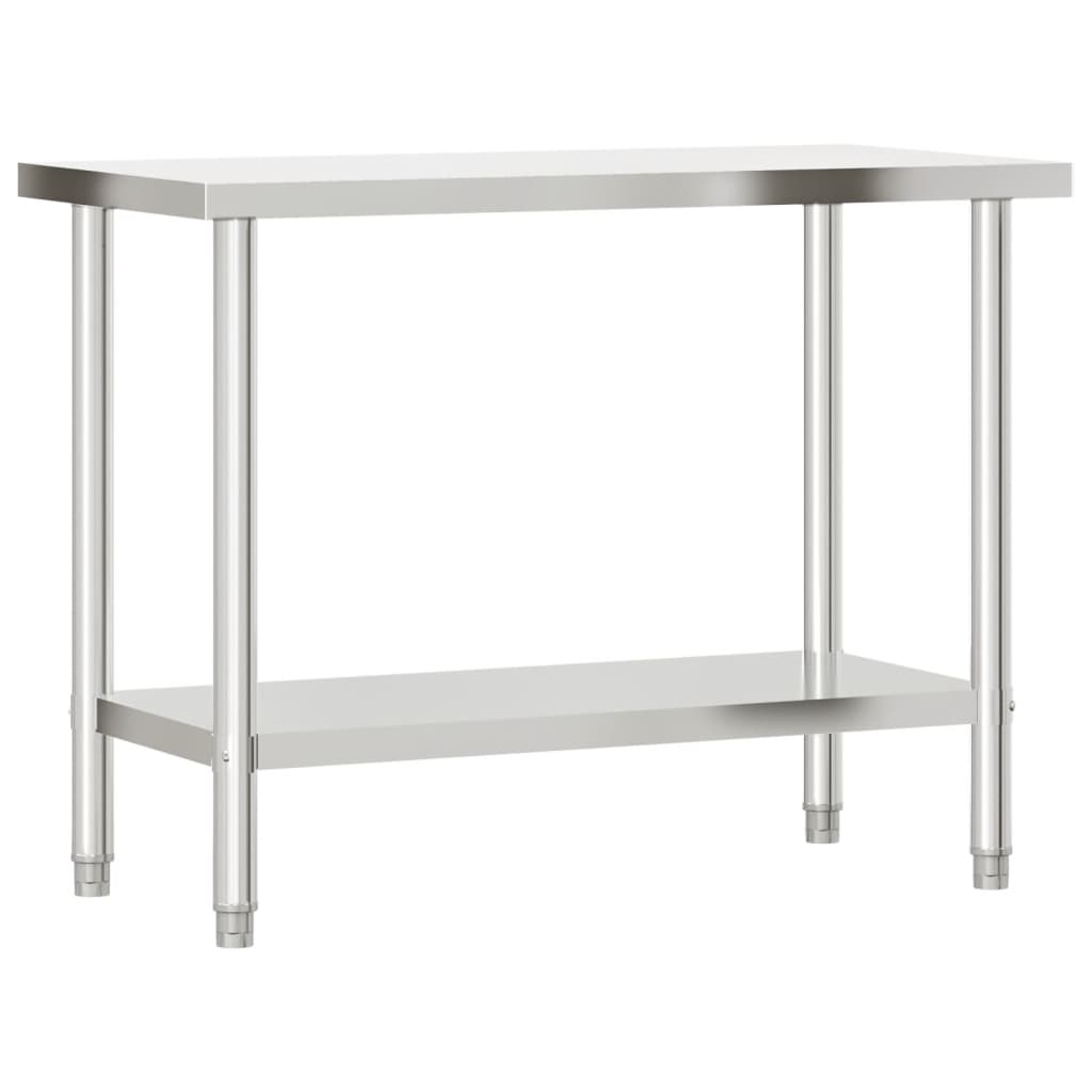 Kuhinjski radni stol 110 x 55 x 85 cm od nehrđajućeg čelika