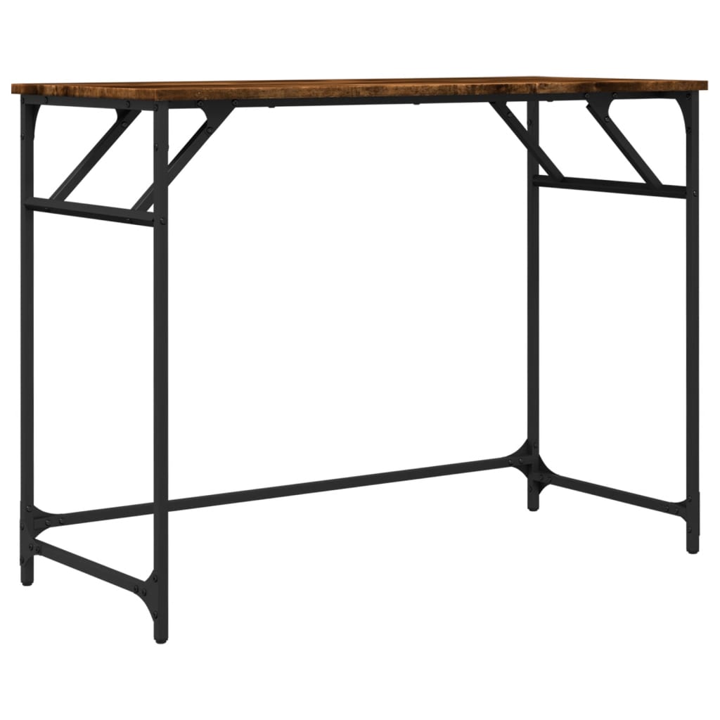 Radni stol boja hrasta 100x45x76 cm konstruirano drvo i čelik