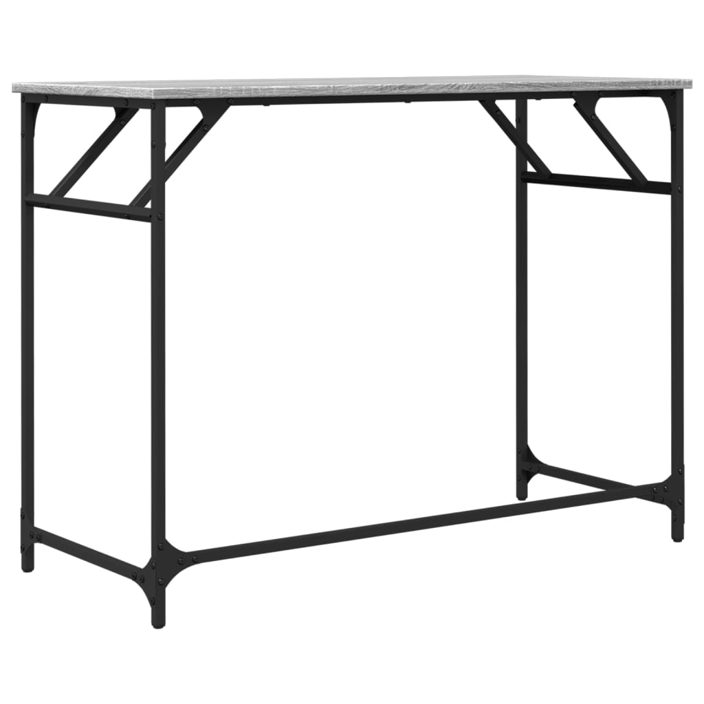 Radni stol boja hrasta 100x45x76 cm konstruirano drvo i čelik