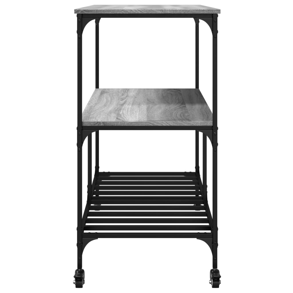 Kuhinjska kolica boja hrasta 100 x 50 x 95 cm konstruirano drvo