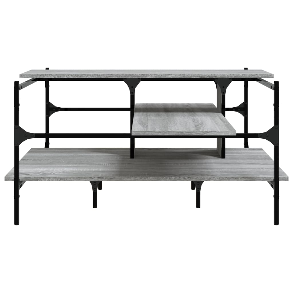 Stolić za kavu siva boja hrasta 100x100x48,5 cm