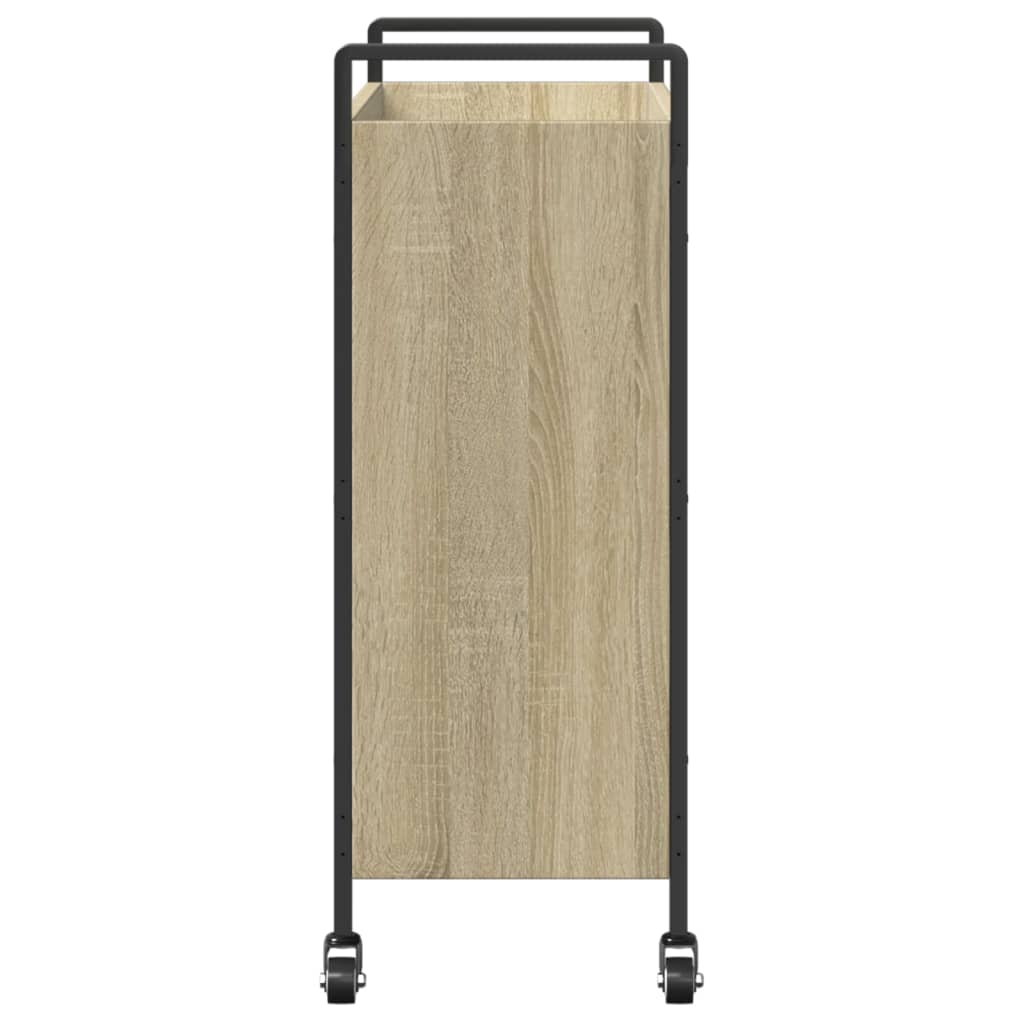 Kuhinjska kolica boja hrasta 70 x 30 x 82 cm konstruirano drvo