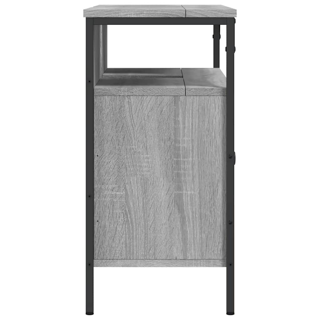 Ormarić za umivaonik siva boja hrasta 80 x 30 x 60 cm drveni