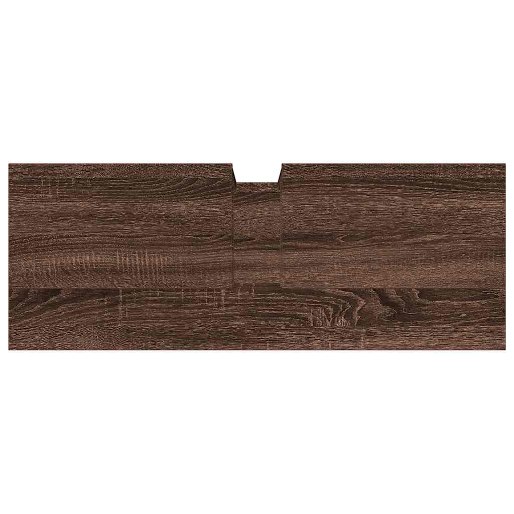 Ormarić za umivaonik smeđa boja hrasta 80 x 30 x 60 cm drveni