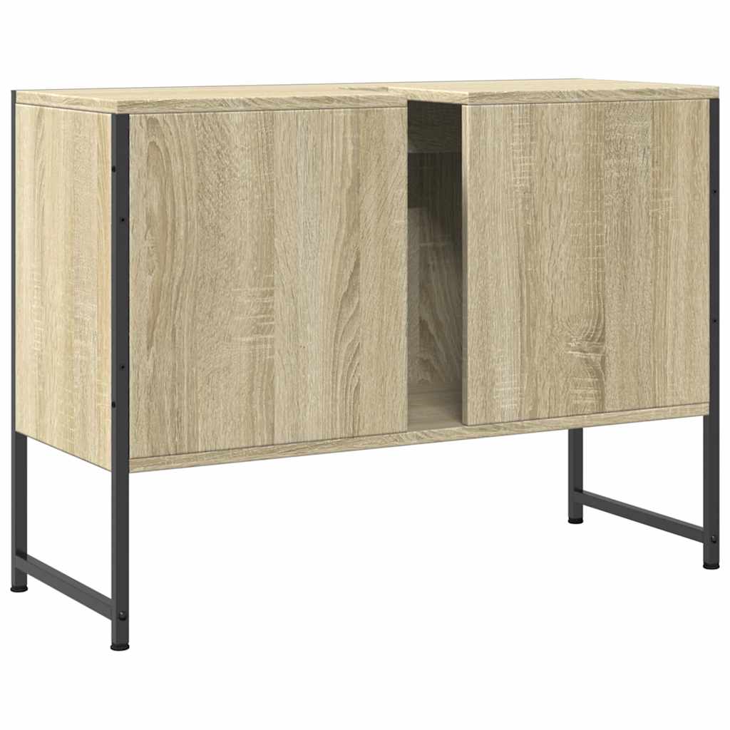Kupaonski ormarić za umivaonik boja hrasta 80x33x60 cm drveni