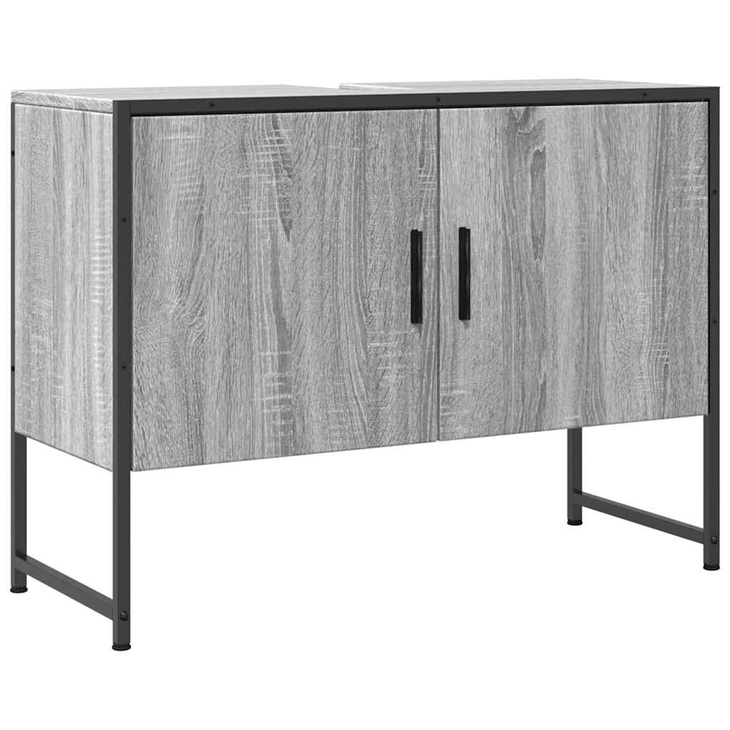 Kupaonski ormarić za umivaonik boja hrasta 80x33x60 cm drveni