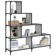 Regal za knjige s 4 razine boja hrasta 139x33,5x149 cm drveni
