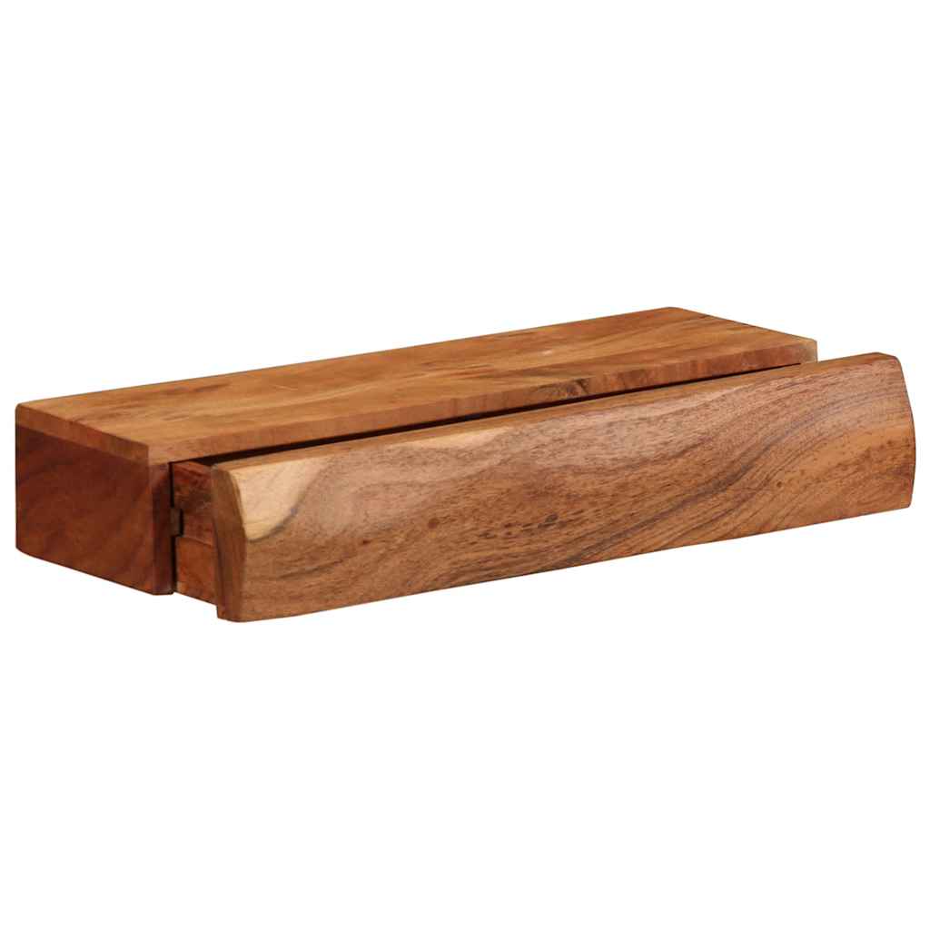 Zidne police 2 kom 40x17x8 cm od masivnog bagremovog drva