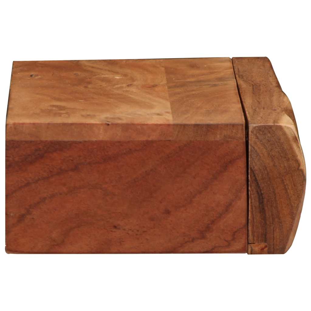 Zidne police 2 kom 40x17x8 cm od masivnog bagremovog drva