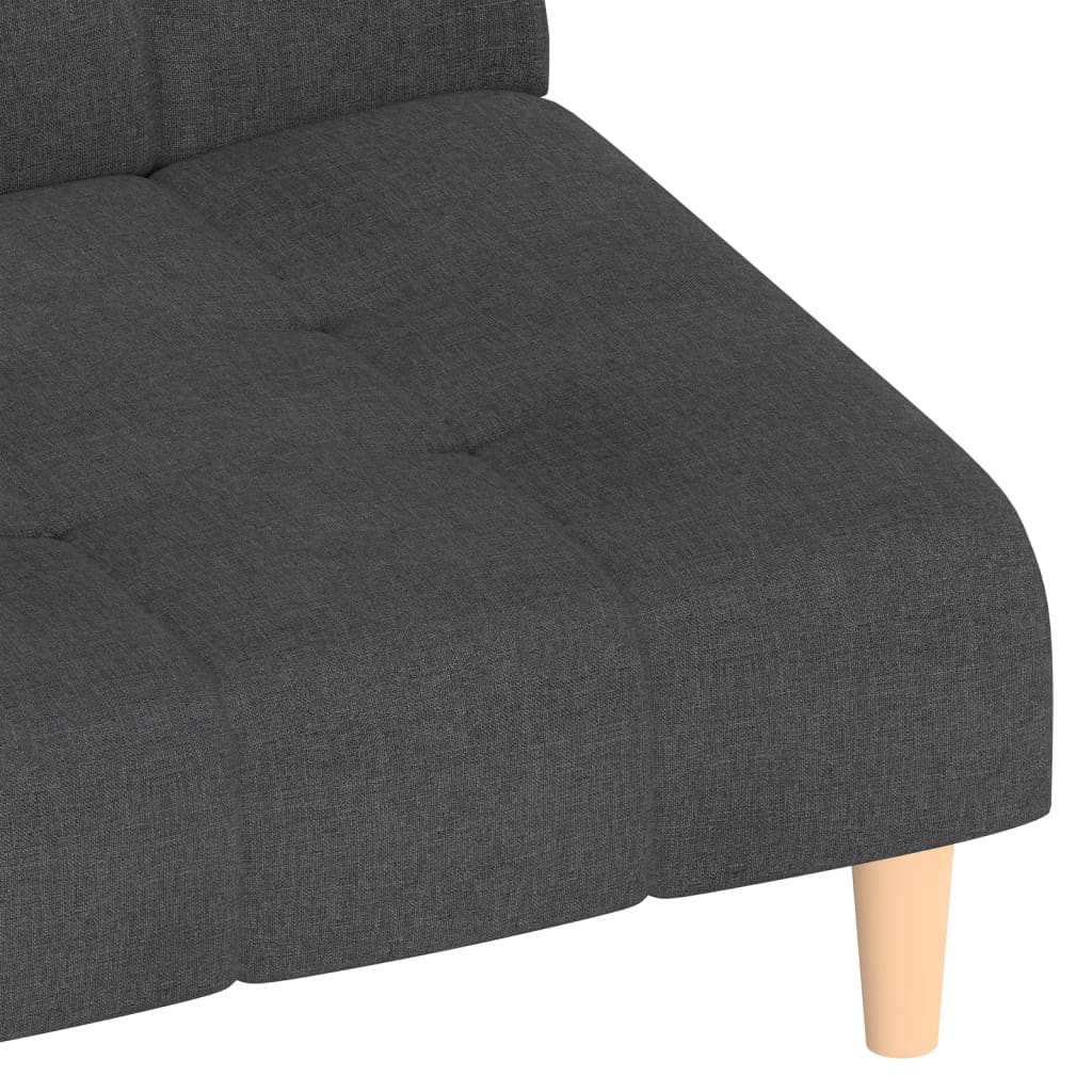 Dvosjed na razvlačenje od tkanine tamnosivi