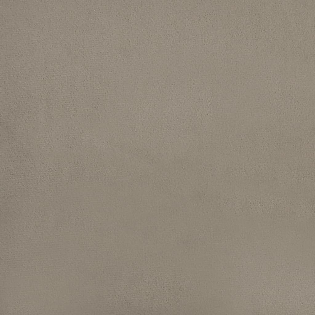 Dvosjed na razvlačenje s dva jastuka svjetlosivi baršunasti