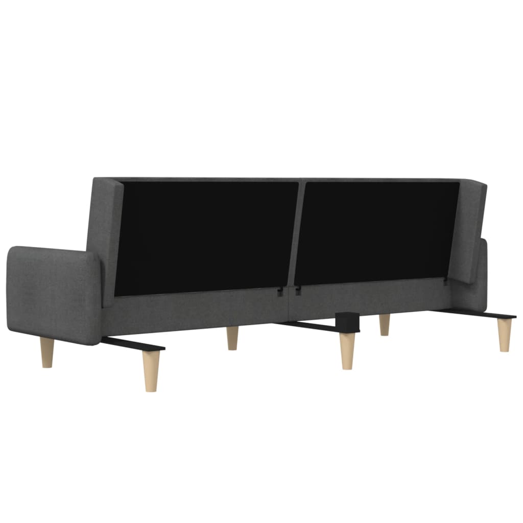 Dvosjed na razvlačenje od tkanine tamnosivi