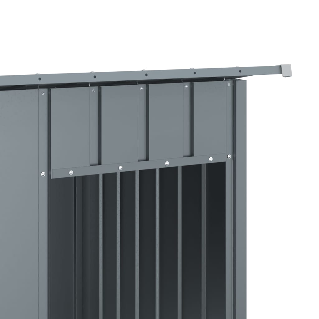 Kućica za pse s krovom antracit 196x91x110 cm pocinčani čelik