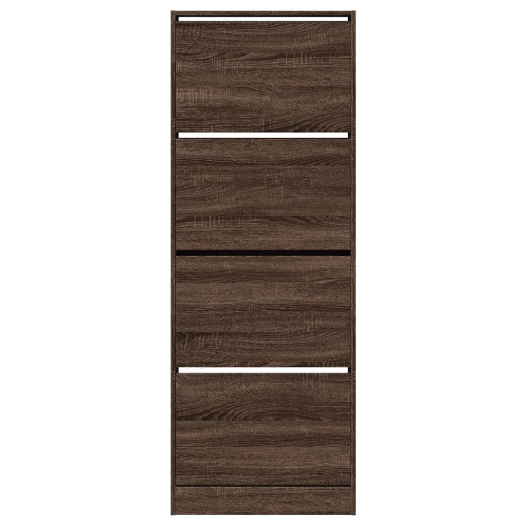 Ormarić za cipele boja hrasta 60x21x163,5 cm konstruirano drvo