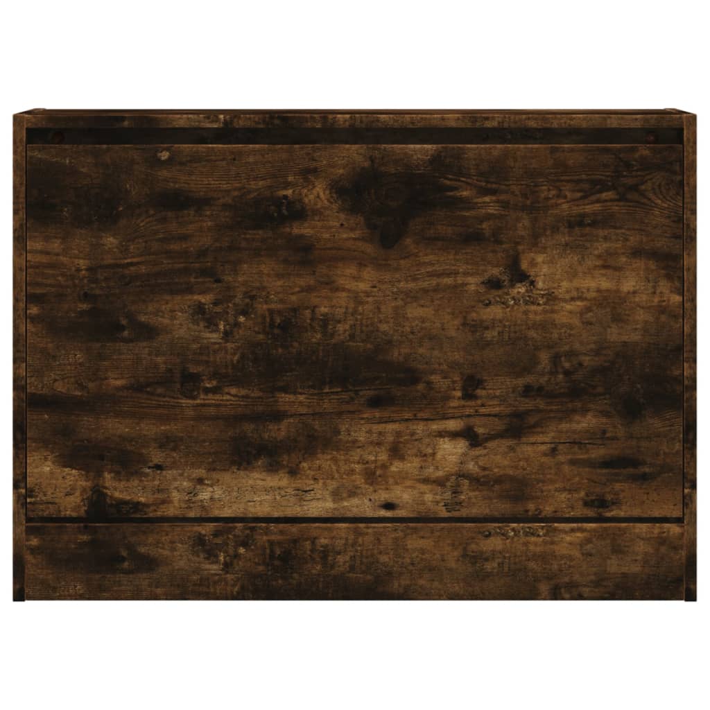 Ormarić za cipele dimljeni hrast 80x21x57 cm konstruirano drvo