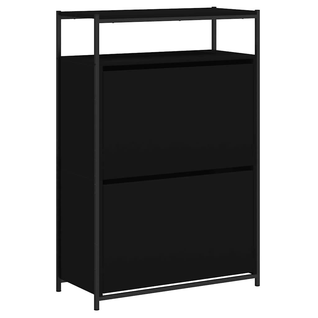 Ormarić za cipele crni 75x34x112 cm od konstruiranog drva