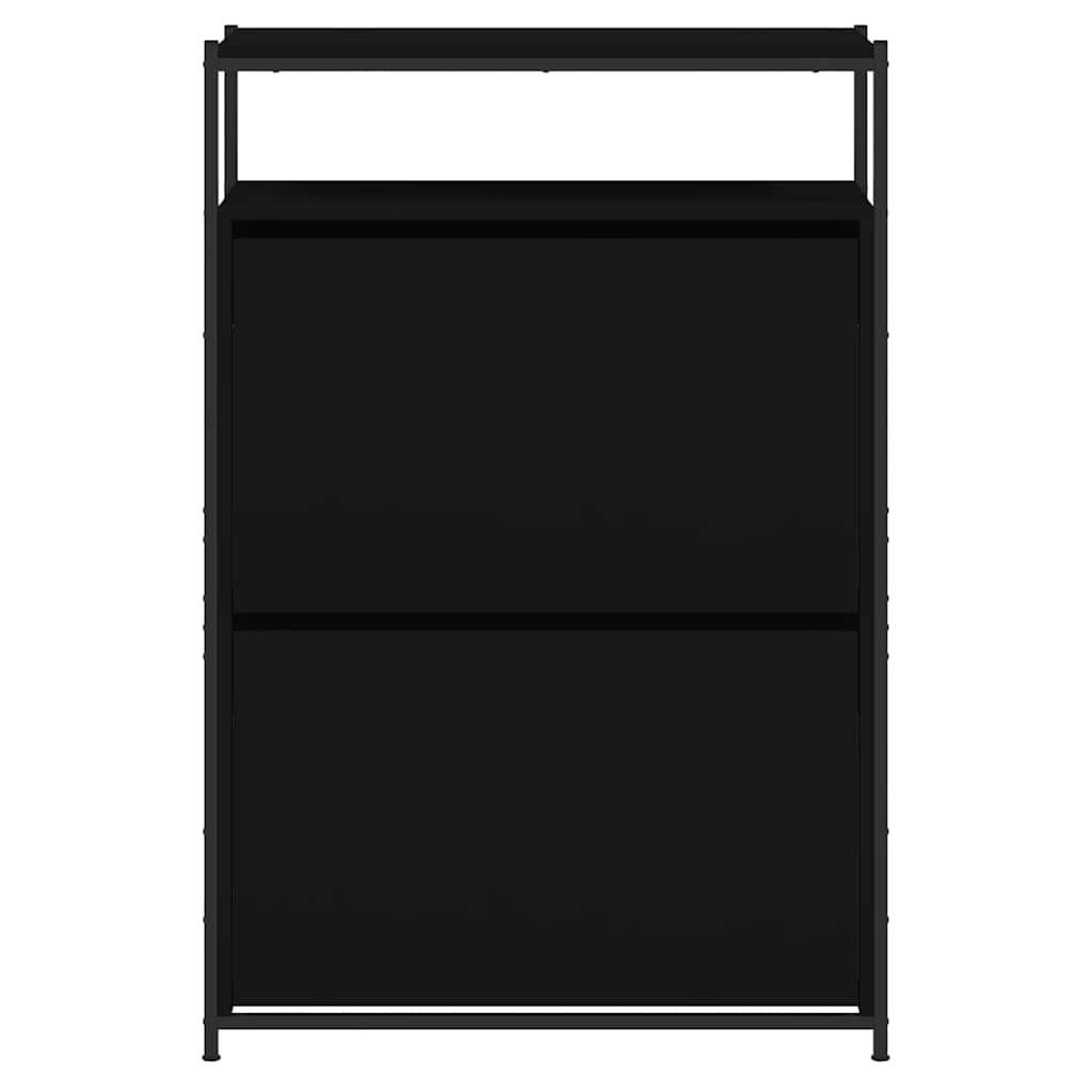 Ormarić za cipele crni 75x34x112 cm od konstruiranog drva