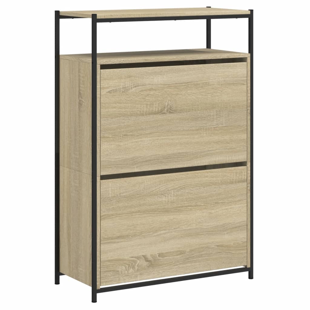 Ormarić za cipele boja hrasta 75x34x112 cm konstruirano drvo