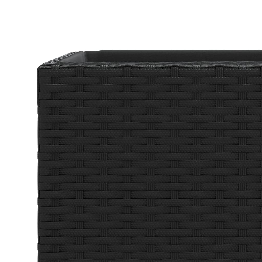 Vrtna sadilica crna 30 x 30 x 60 cm od poliratana