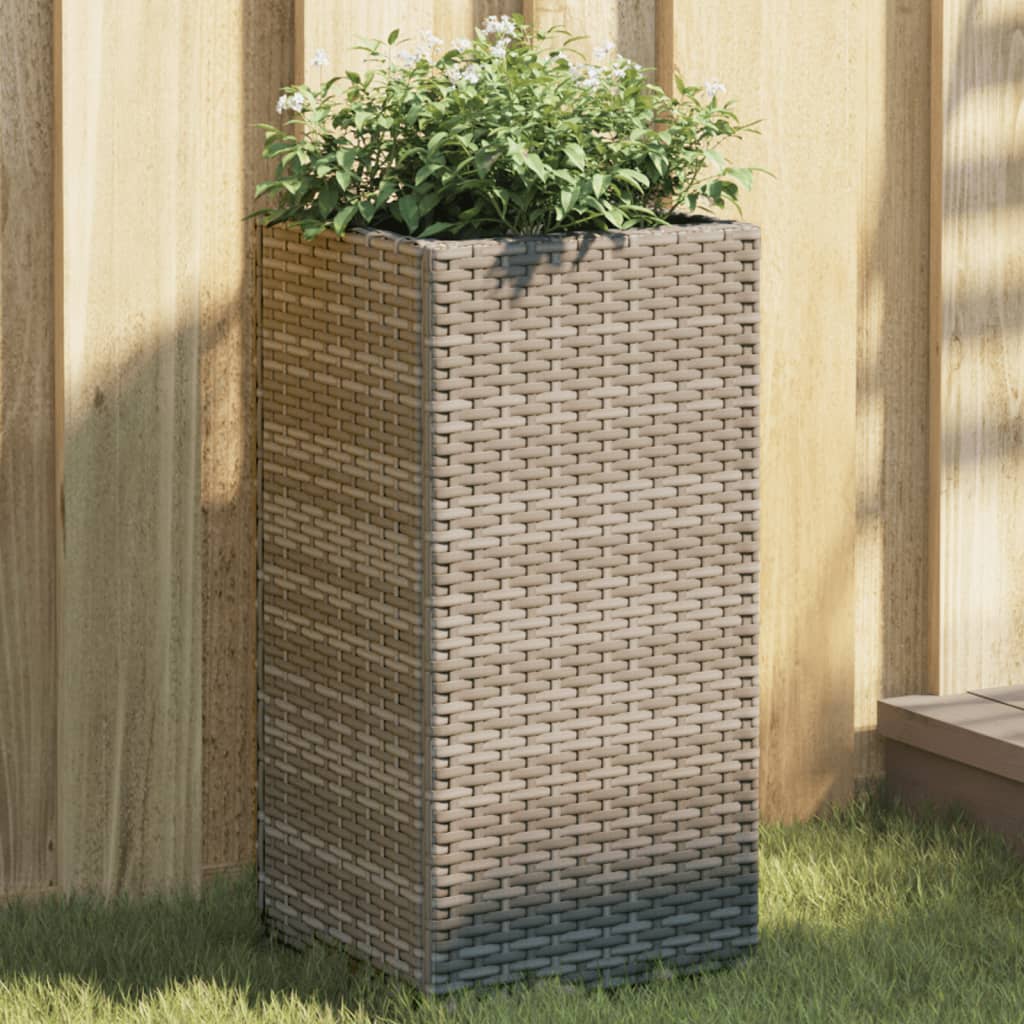 Vrtna sadilica siva 30 x 30 x 60 cm od poliratana