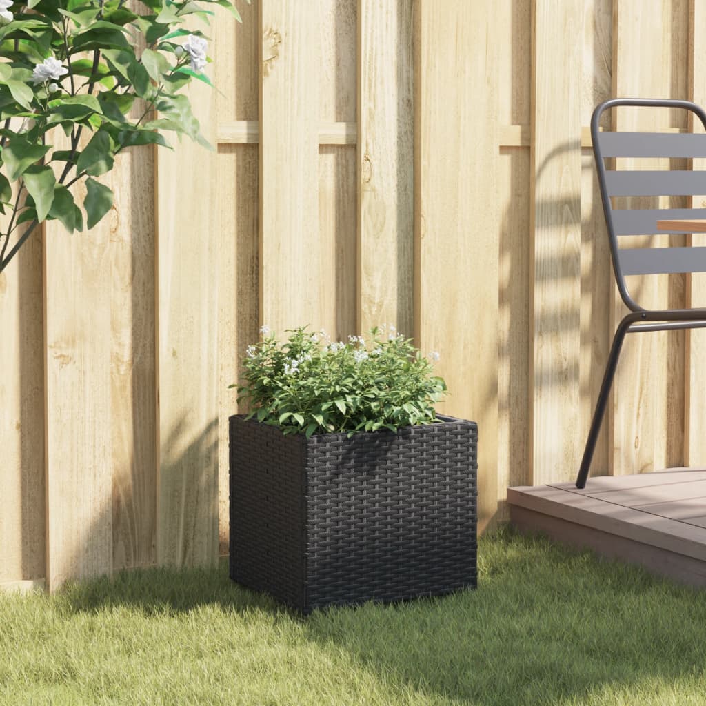 Vrtna sadilica crna 36 x 30 x 32 cm od poliratana