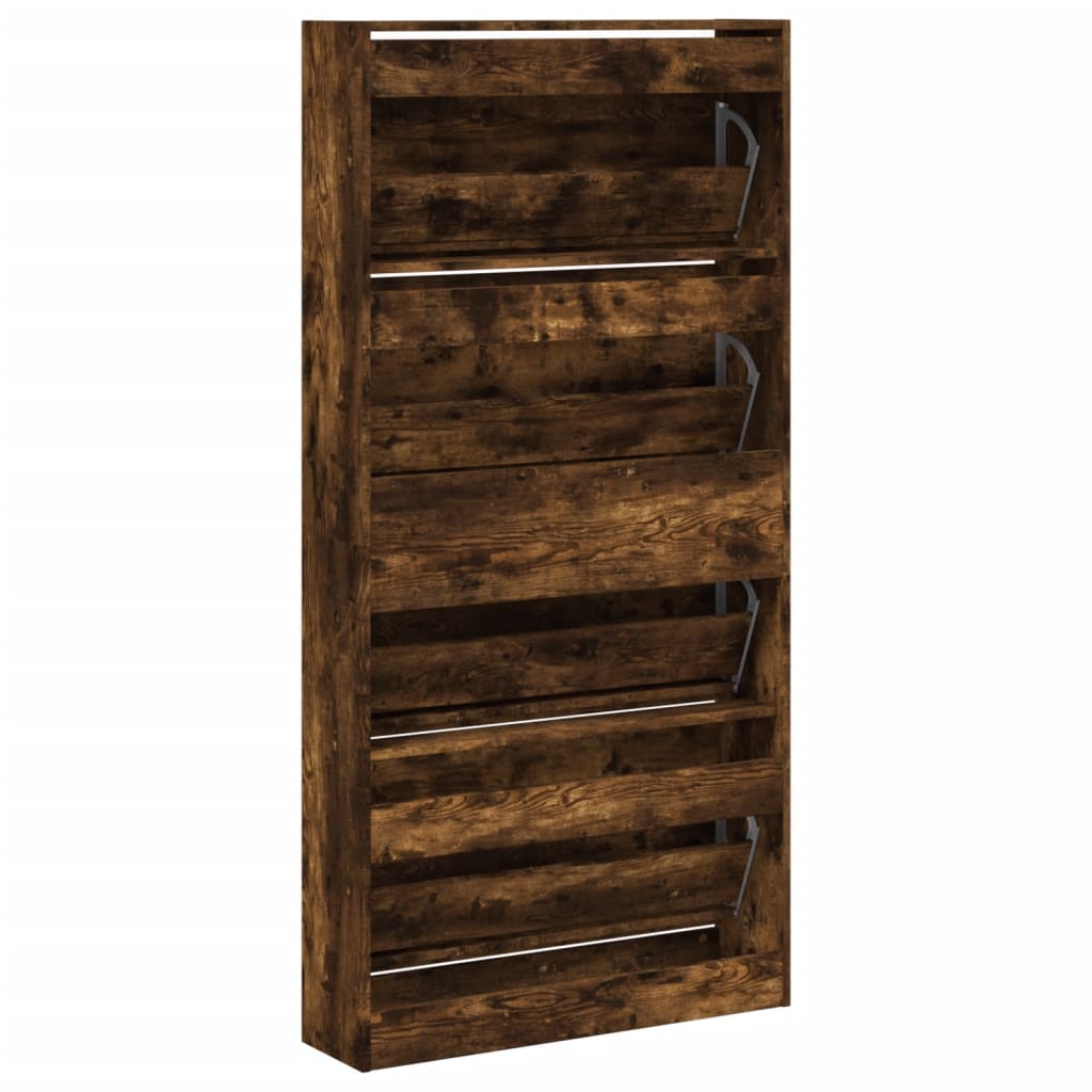 Ormarić za cipele s 4 ladice boja hrasta 80 x 21 x 163,5 cm