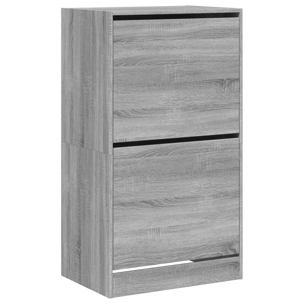 Ormarić za cipele s 2 ladice siva boja hrasta 60x42x108 cm