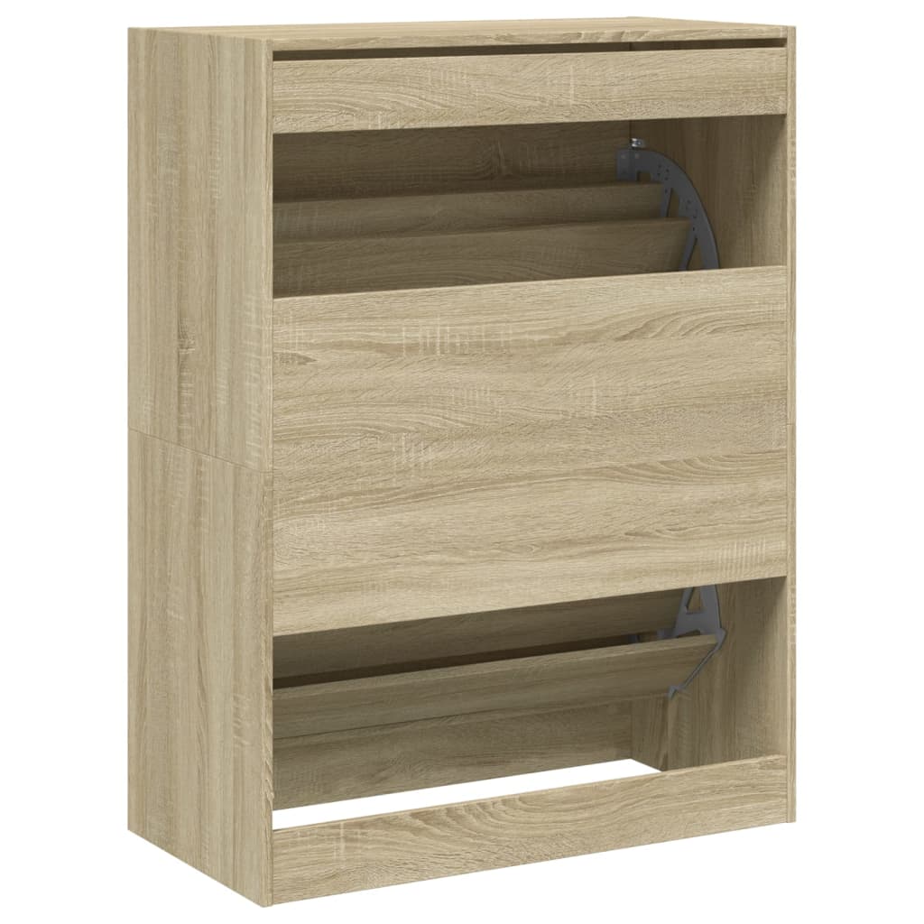 Ormarić za cipele s 2 ladice boja hrasta 80x42x108 cm