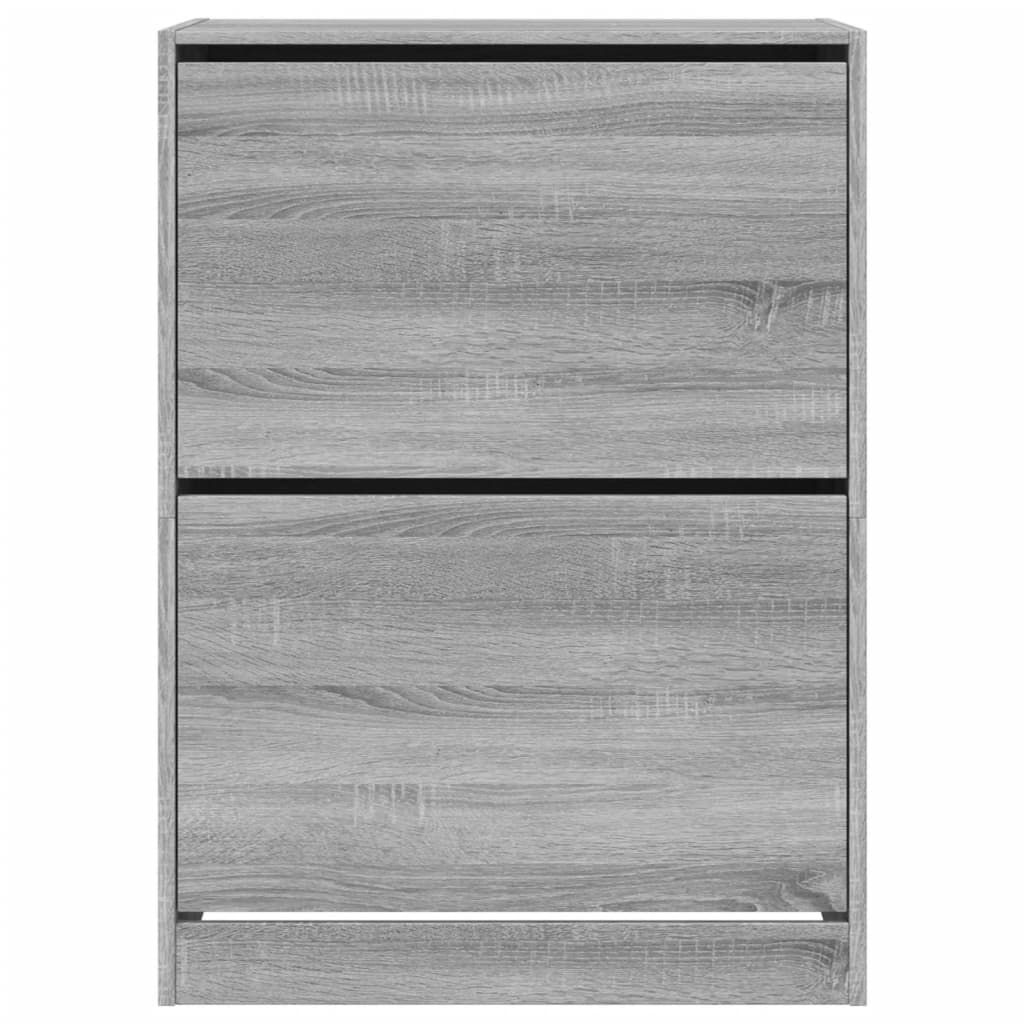 Ormarić za cipele s 2 preklopne ladice boja hrasta 80x42x108 cm