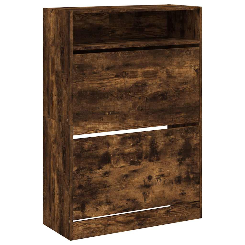Ormarić za cipele s 2 ladice boja hrasta 80 x 34 x 116 cm