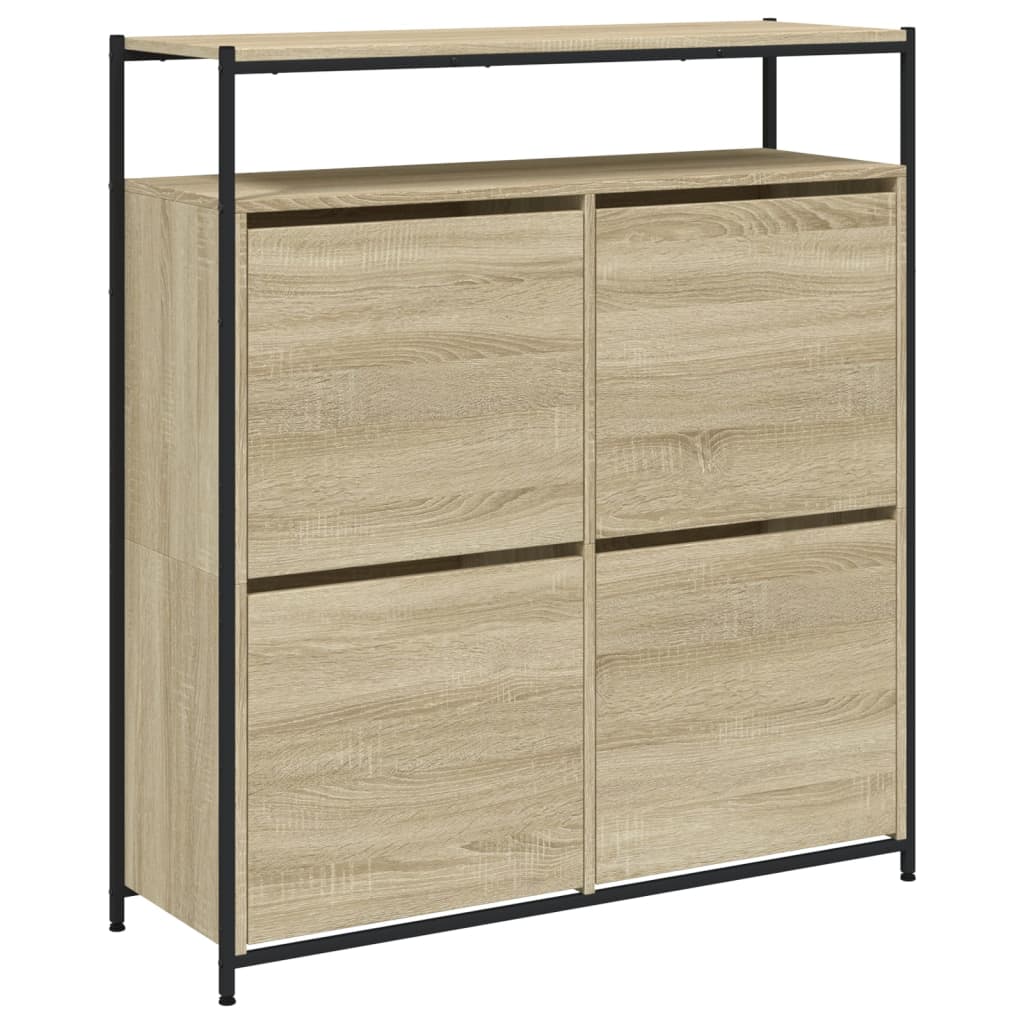 Ormarić za cipele s 4 ladice boja hrasta 100x34x112 cm