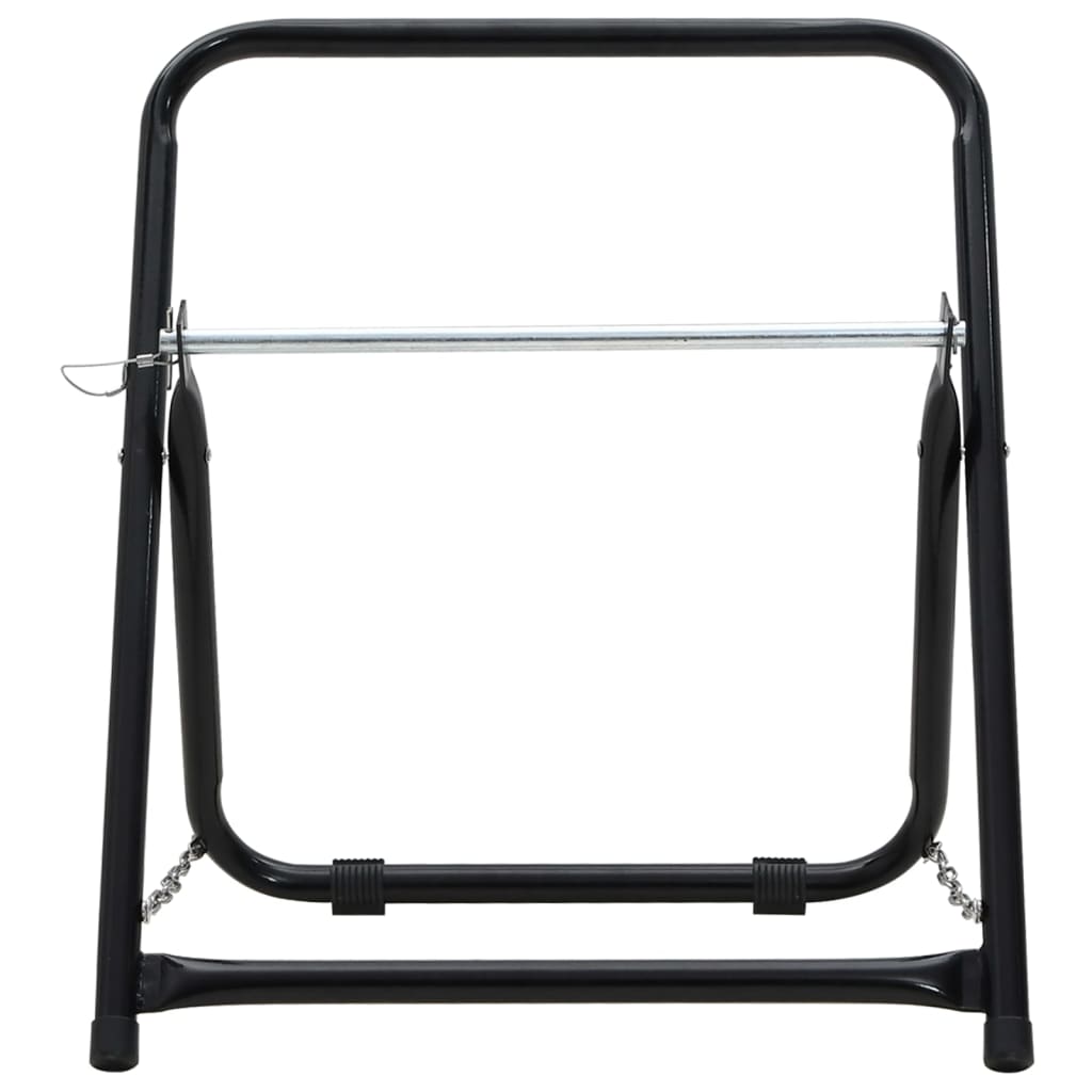 Stalak za kolut za crijevo 48 cm 45 kg crni čelični