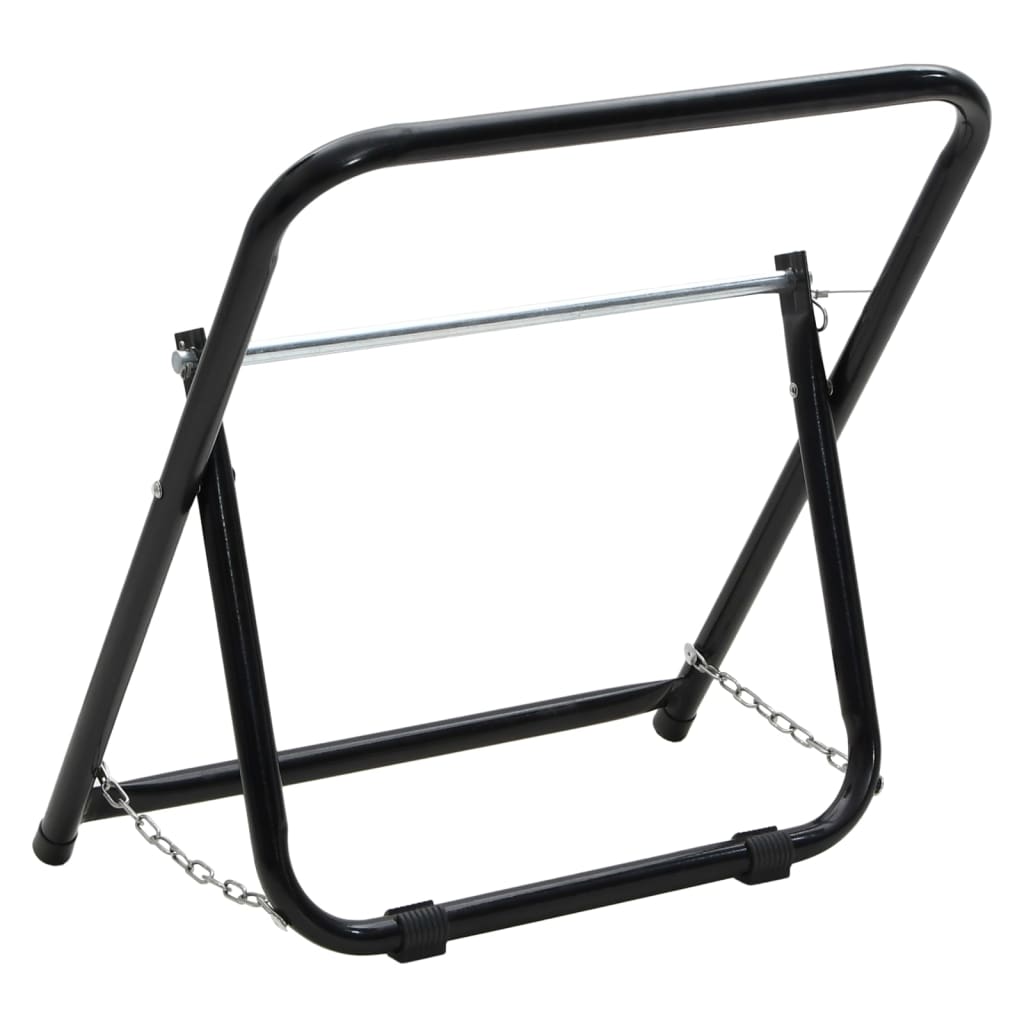Stalak za kolut za crijevo 48 cm 45 kg crni čelični