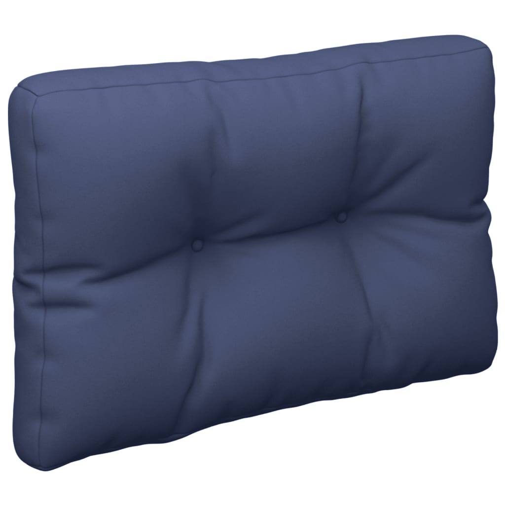 Set jastuka za palete modri 60 x 40 x 12 cm od tkanine