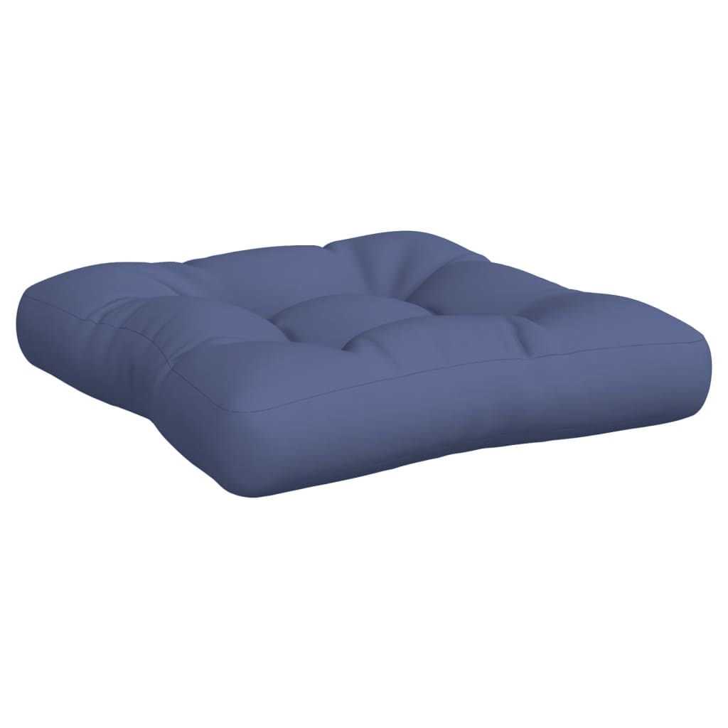 Set jastuka za palete modri 60 x 38 x 13 cm od tkanine