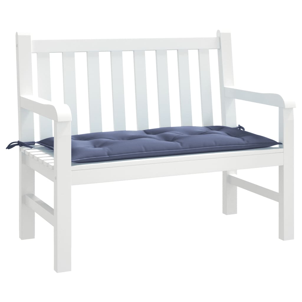 Jastuk za vrtnu klupu modri 100x50x7 cm tkanine Oxford