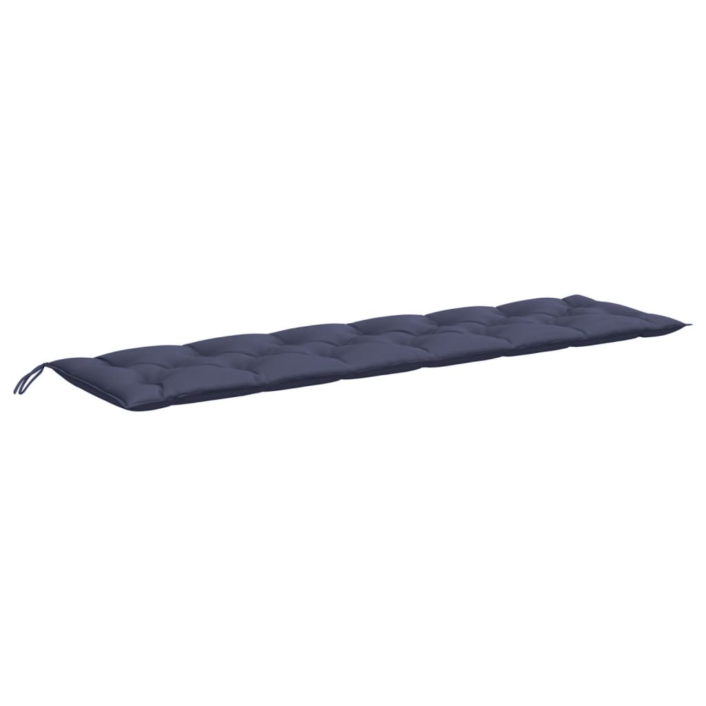 Jastuk za vrtnu klupu modri 200x50x7 cm tkanine Oxford