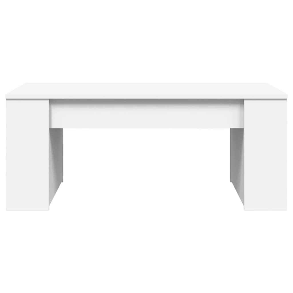 Stolić za kavu bijeli 102 x 55 x 42 cm od konstruiranog drva