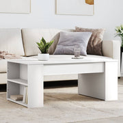 Stolić za kavu bijeli 102 x 55 x 42 cm od konstruiranog drva