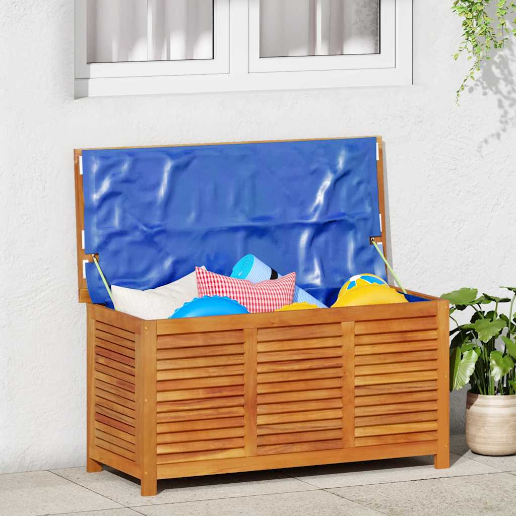Vrtna kutija za pohranu s rešetkama 113x50x56 cm drvo bagrema